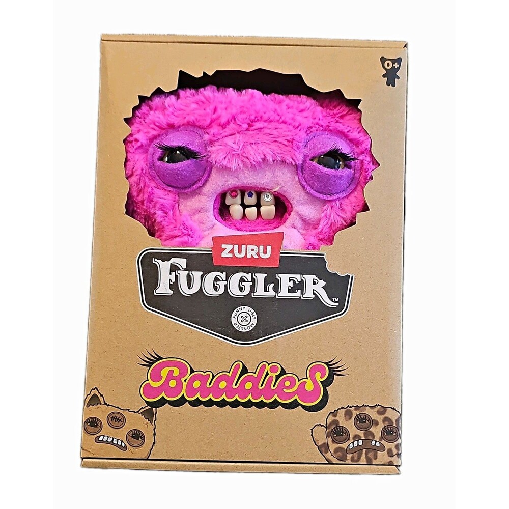 ZURU Fuggler LordLongEars Monster Plush Figure Boxed Pink Purple HY20260428